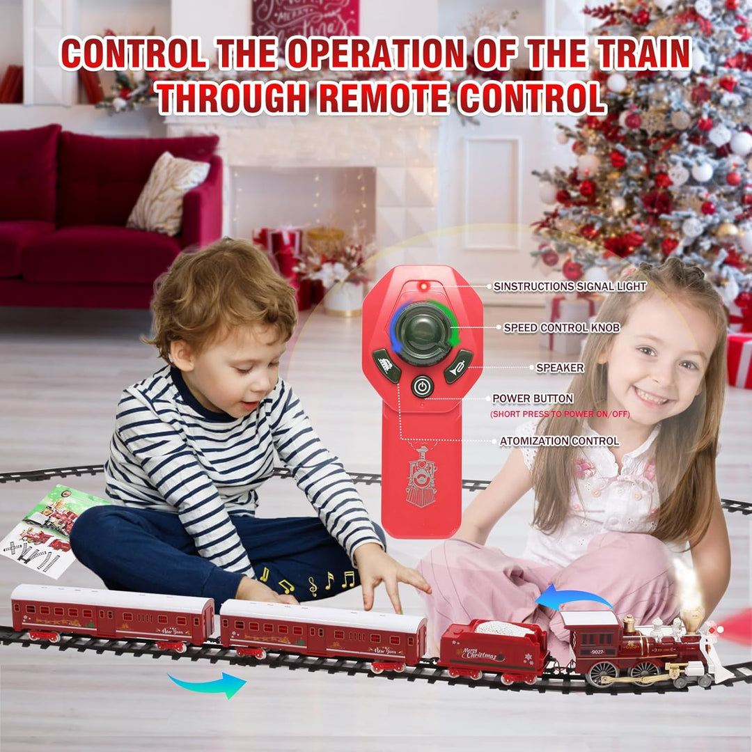 Juego de tren eléctrico juguete de tren con control remoto