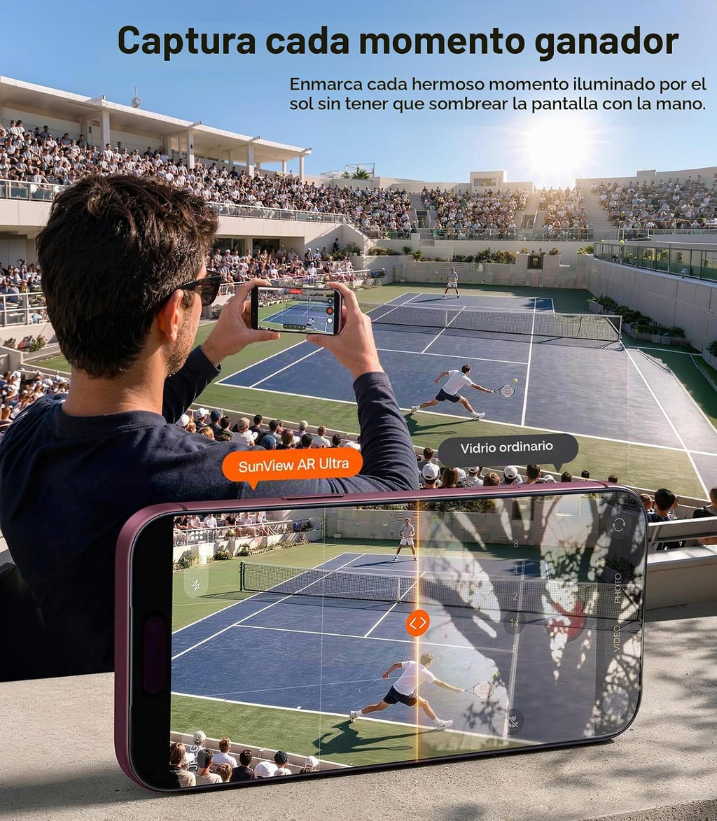 TORRAS SunView AR Ultra - Protector de pantalla antirreflejos para iPhone