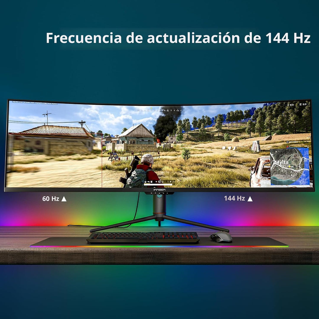 INNOCN Monitor curvo para juegos de 49" 144Hz Ultrawide 32:9 WD...