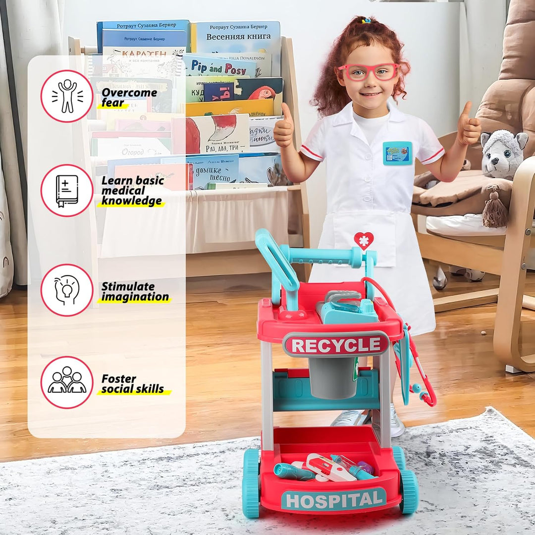 Kit de médico de juguete Liberry para niños pequeños de 2, 3