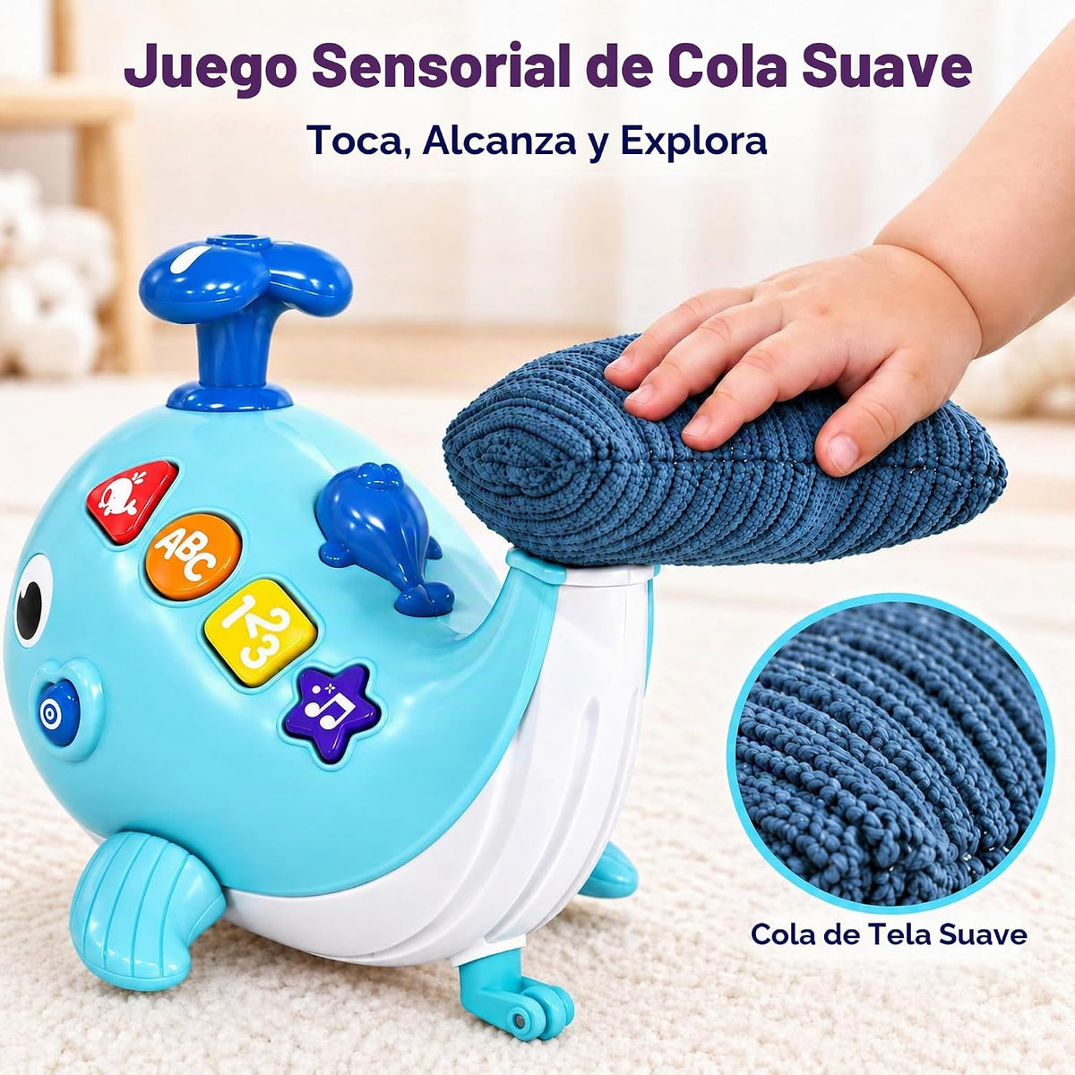 Juguetes para bebés de 6 a 12 meses, juguete musical de aprendizaje de