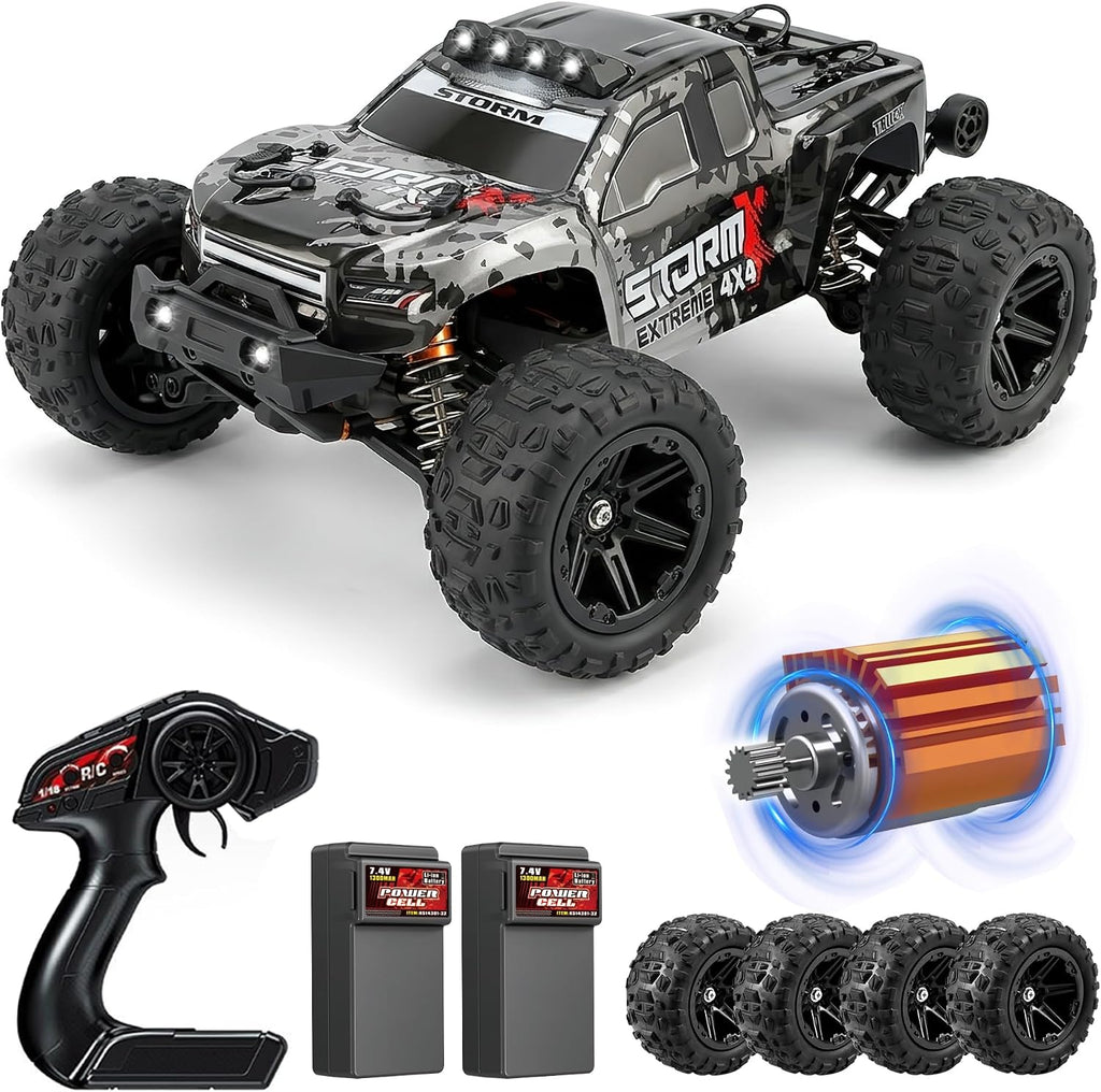 V3 1/14 Coches RC Rápidos 4x4 Offroad impermeable Monster para adultos, 1/14