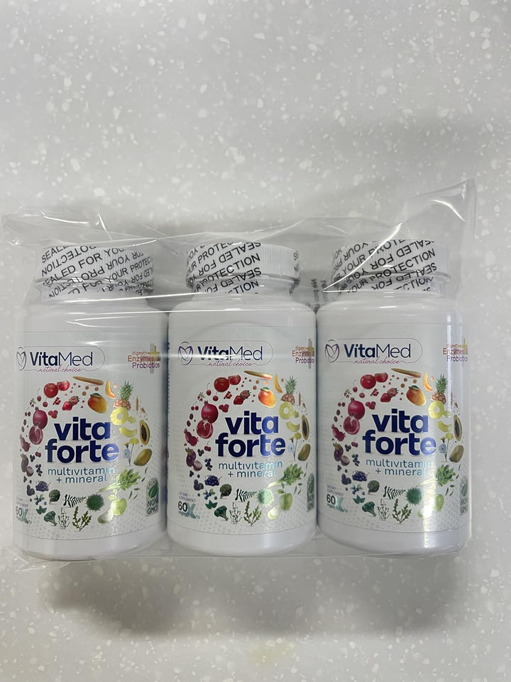 Vita Forte Multivitamínico vegano con probióticos, enzimas digestiv...