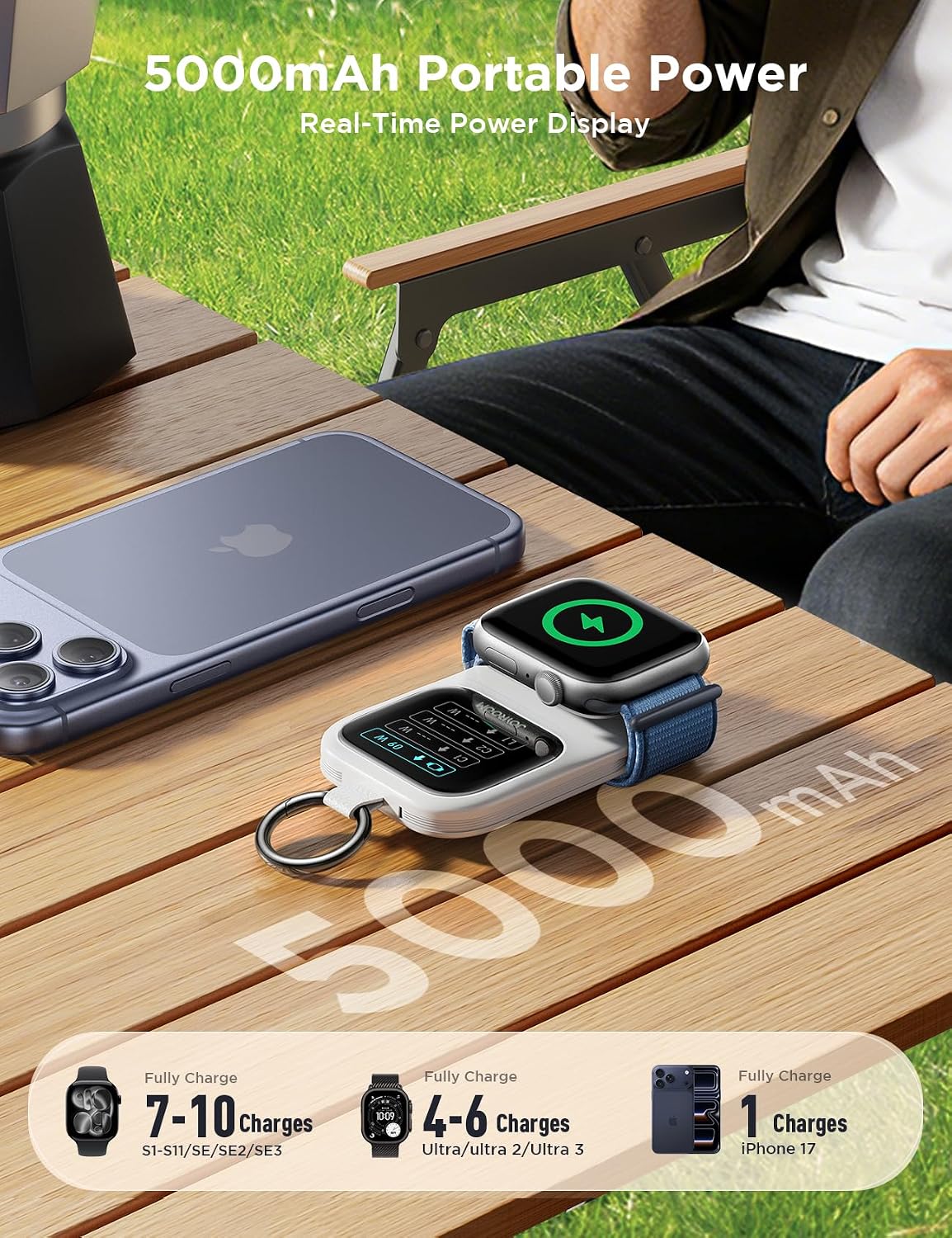 JOYROOM - Cargador portátil para Apple Watch, batería externa de 50...