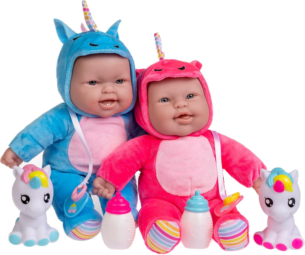 JC Toys Lots to Cuddle Babies - Muñecas gemelas pequeñas y suaves