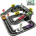 Juego de azulejos magnéticos con coches, bloques magnéticos para niños de 4