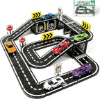 Juego de azulejos magnéticos con coches, bloques magnéticos para niños de 4