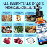 2 paquetes de complejo de vitamina B metilado con riboflavina y fol...