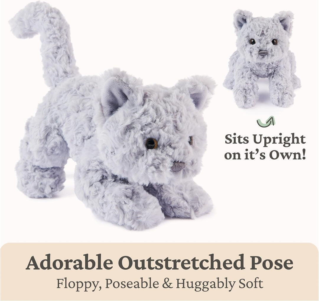 GUND Bootsie - Juguete de peluche de gatito azul inglés, animal de...