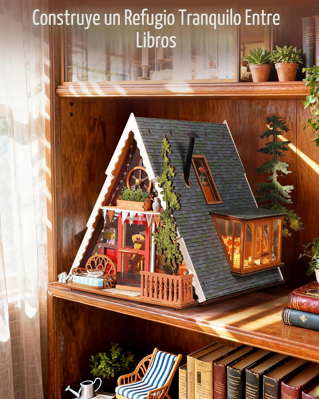 Rolife Kit de casa de muñecas en miniatura con marco A, regalo creativo