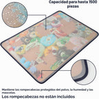 Tektalk Tablero de rompecabezas con cubierta a prueba de polvo para rompecabezas de hasta 1500 piezas (caqui)