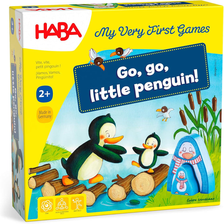 HABA My Very First Games Go, Go Little Penguin, juego de aprendizaj...