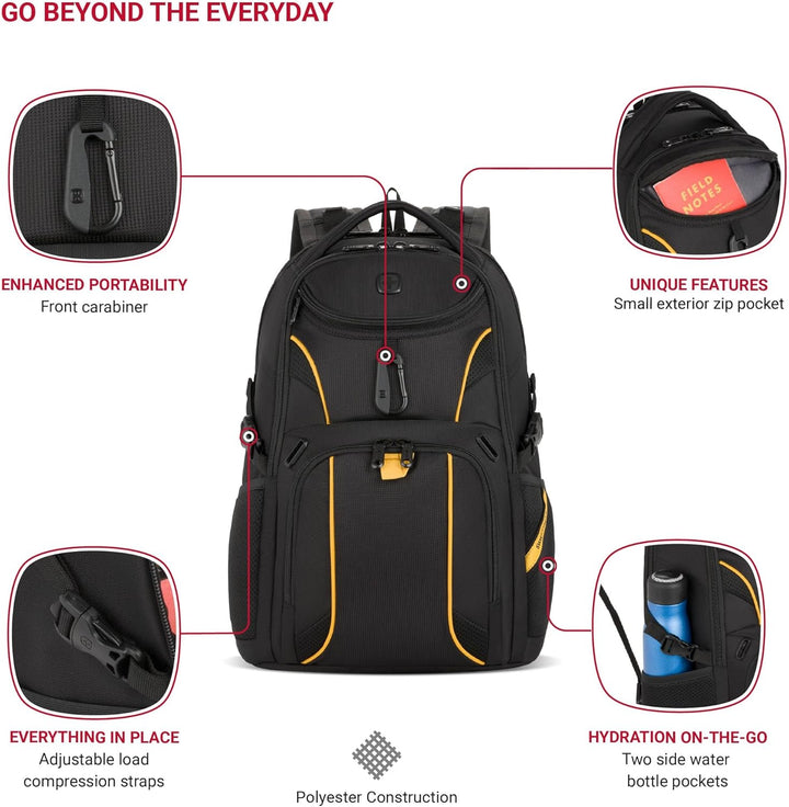 SwissGear 1900, Negro\/Amarillo