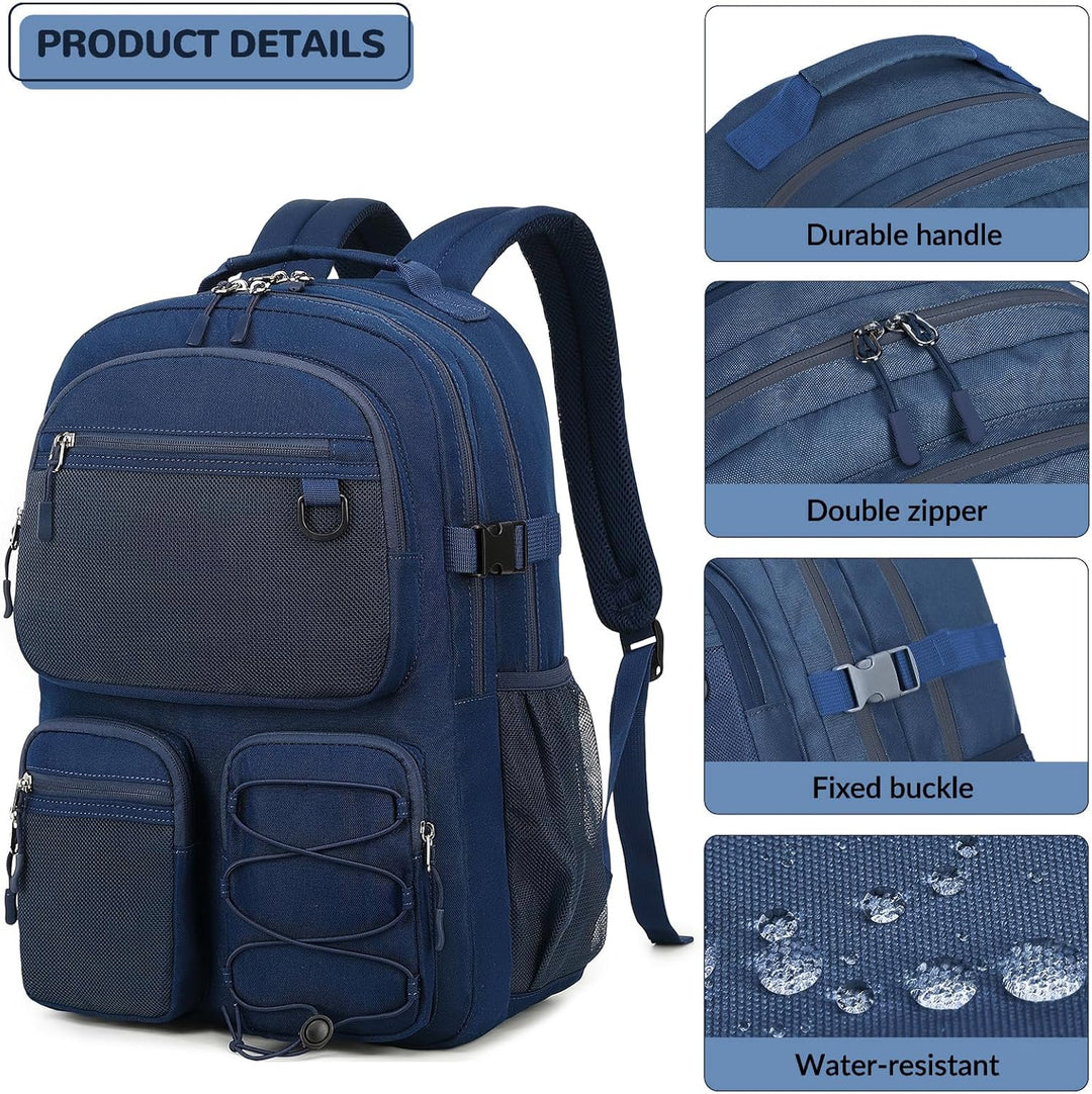 Lohol Mochila Resistente al Agua con Múltiples Bolsillos para Viaje...