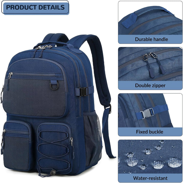 Lohol Mochila Resistente al Agua con Múltiples Bolsillos para Viaje...