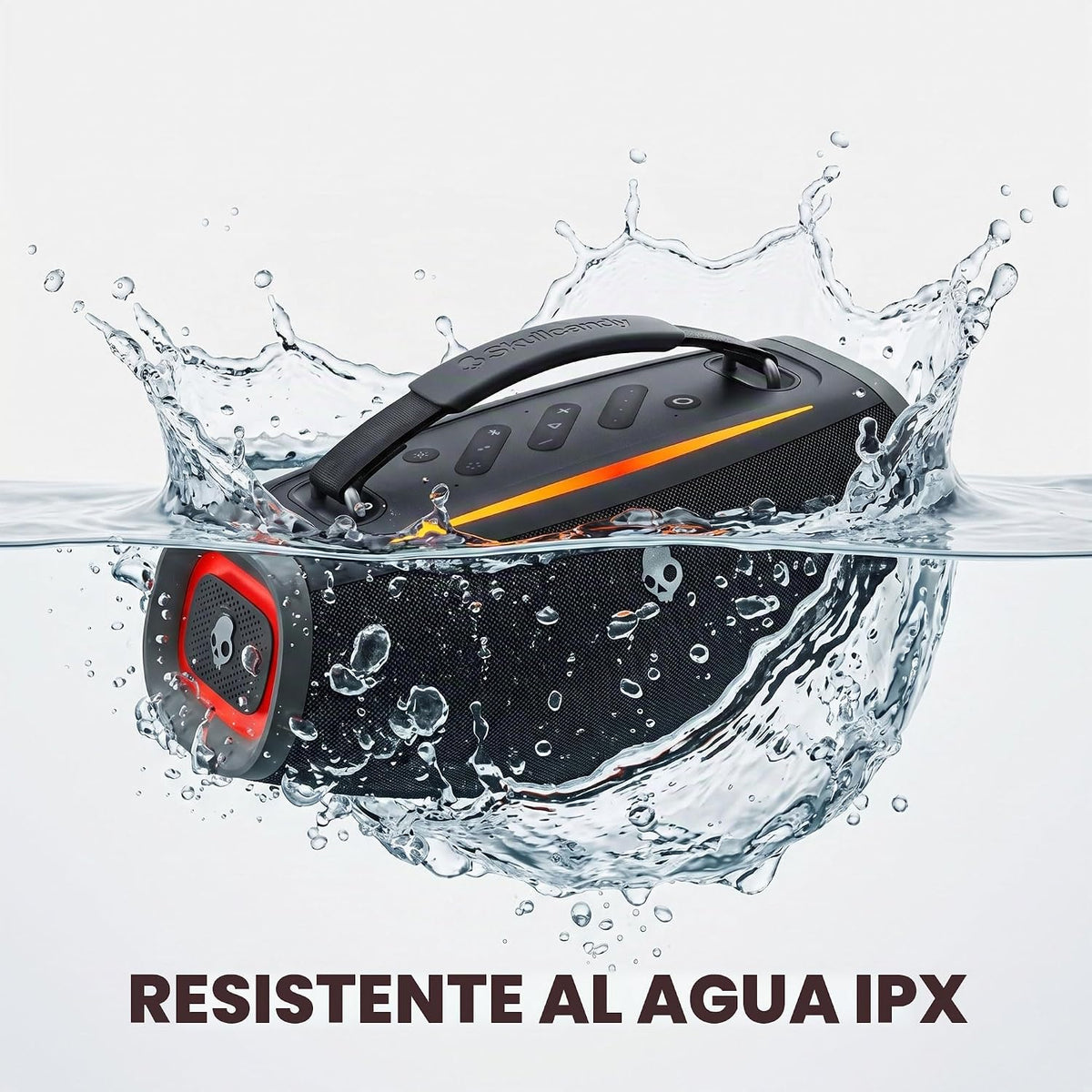 Skullcandy Barrel Mini Altavoz Bluetooth Portátil, IPX7, Batería de 12 horas