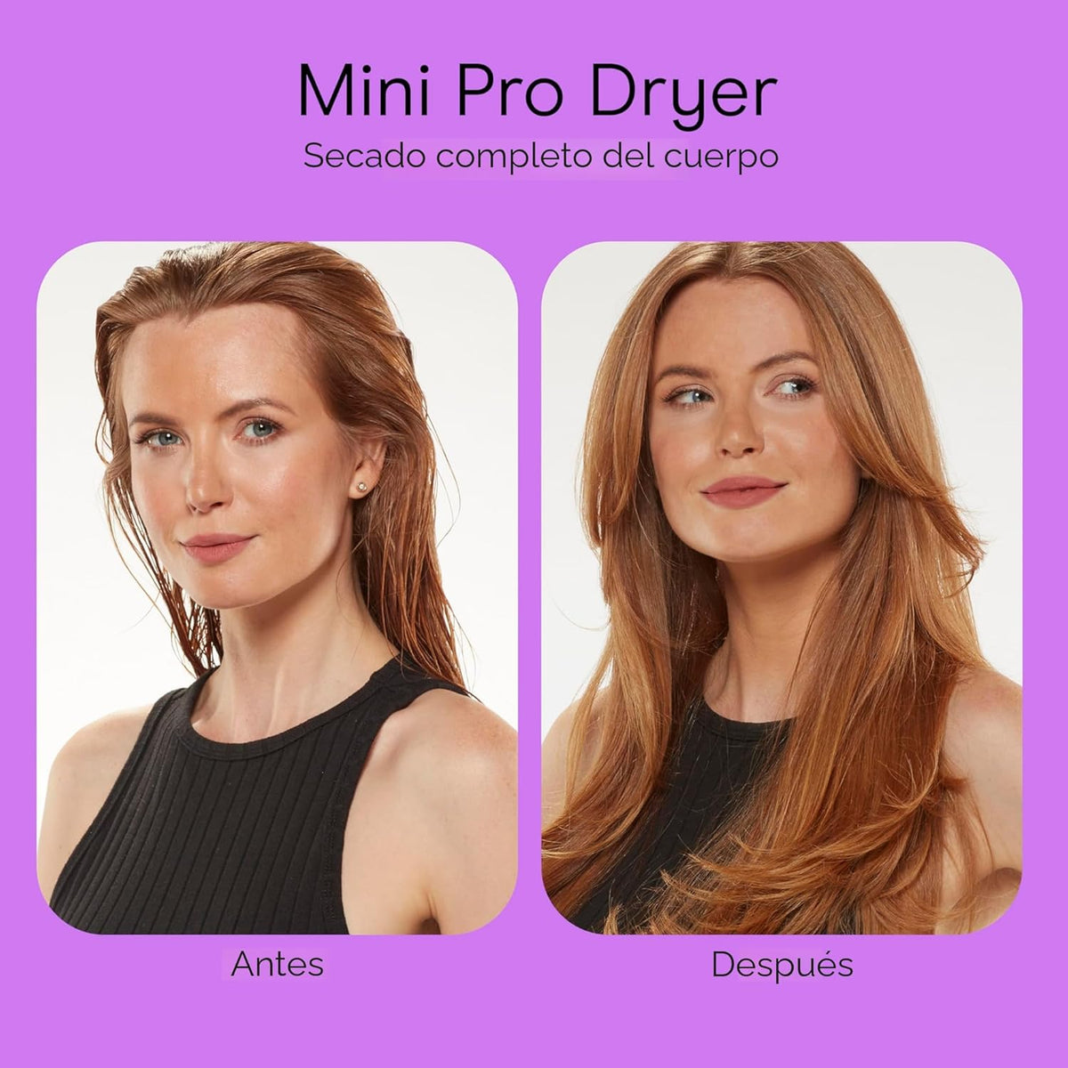 Conair MiniPro Mango plegable Turmalina cerámica Styler\/secador de...