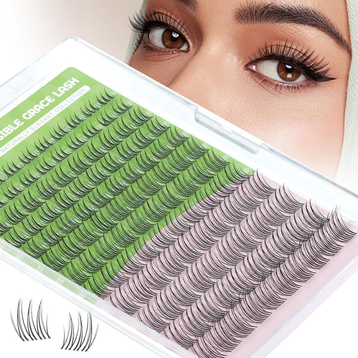 KEYYOU Aurora Extensiones de Pestañas en Racimo Fairy Rizo C 120 Pi...