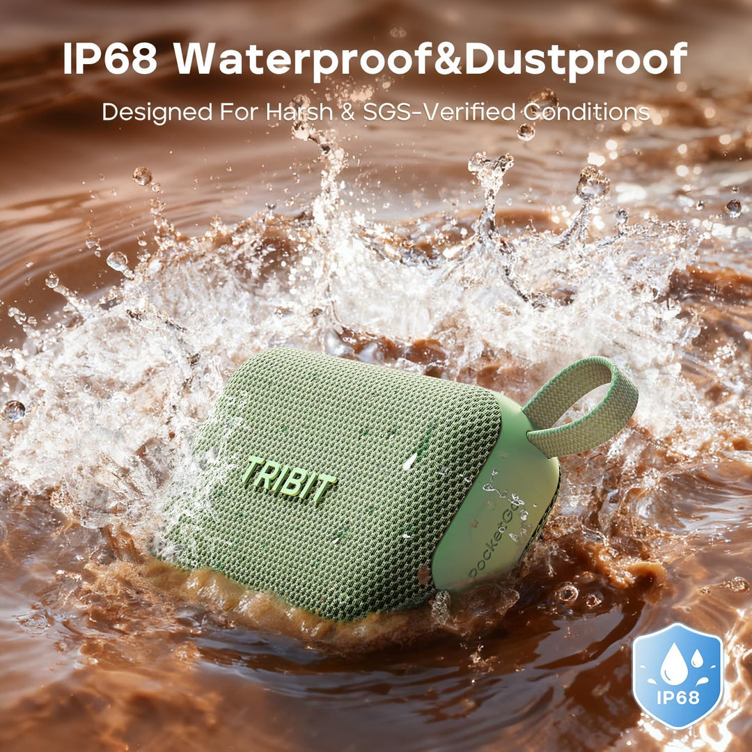 Altavoz portátil Tribit PocketGo con Bluetooth, 20H de tiempo de re...