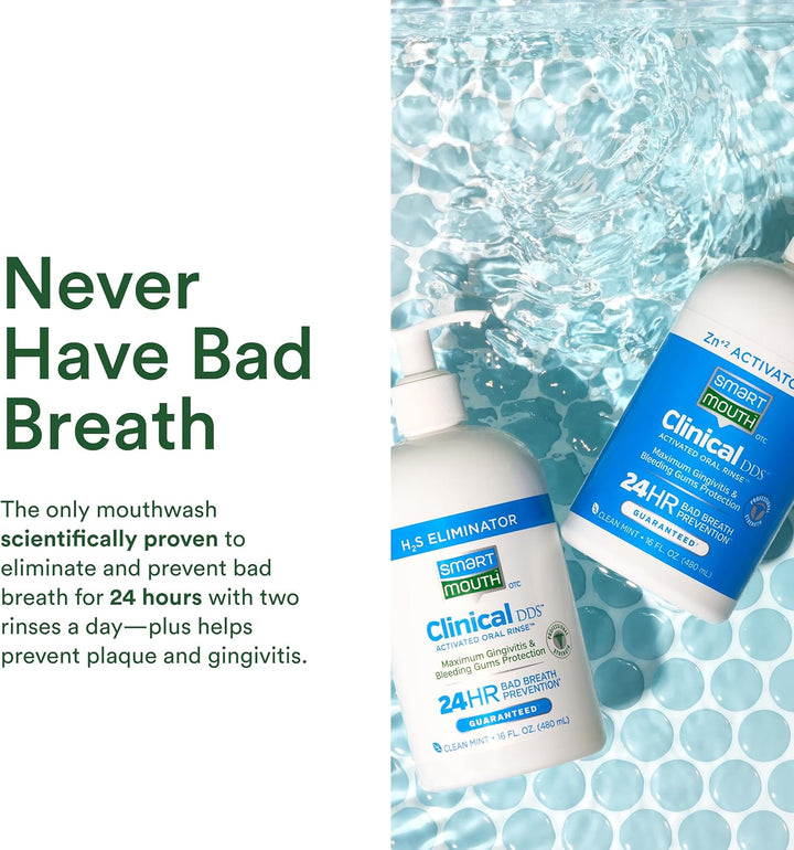 SmartMouth Clinical - Sistema de enjuague bucal activado con 2 bote...