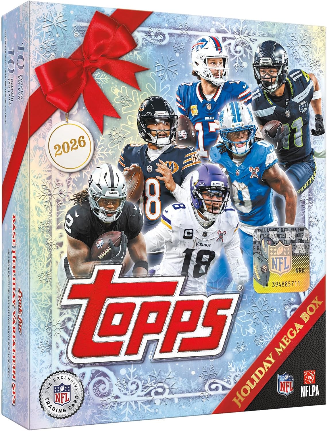Topps Holiday Football 2026 - Sellado de fábrica - Mega Box