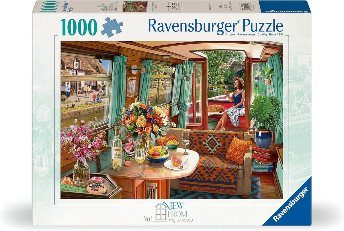 Ravensburger Canal Boat - Rompecabezas de 1000 piezas para adultos