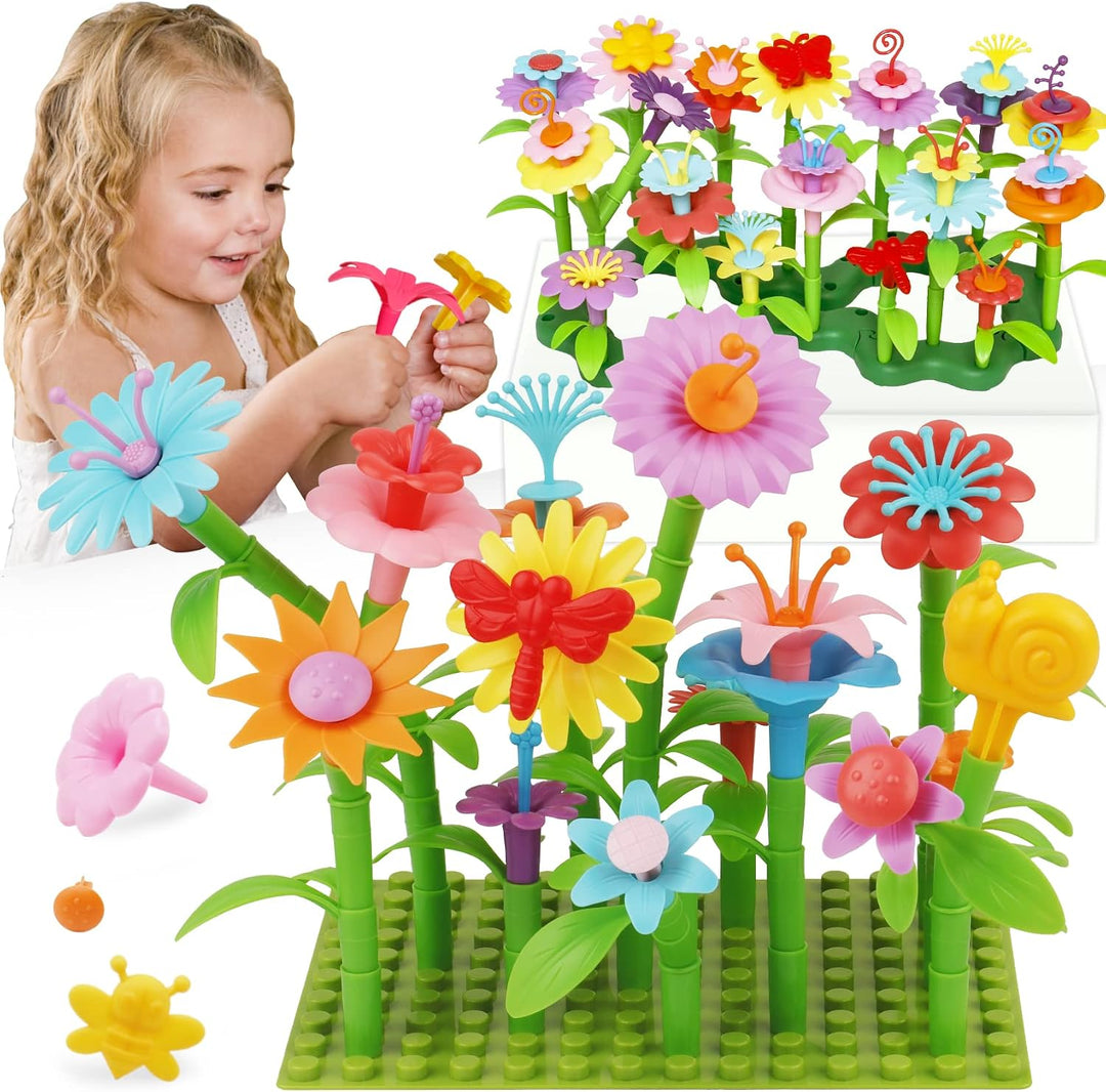 IQKidz Ramos de flores de juguete para niñas, kits de manualidades...