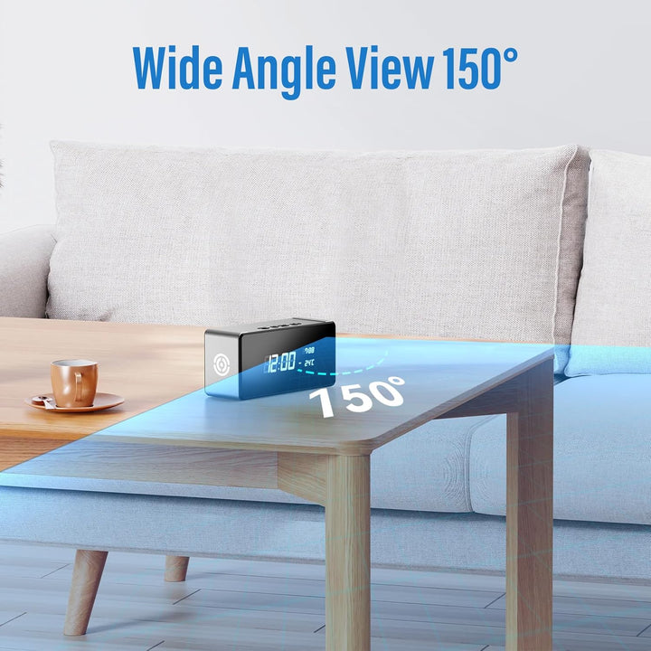 Tccbac Cámara oculta inteligente 4K WiFi reloj cámara de