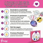 Pinwheel Crafts Kit de fabricación de joyas con dije para niñas de 8 a 12 años o más, kit de fabricación de collares y pulseras para niños, artesanía única para crear múltiples collares y pulseras