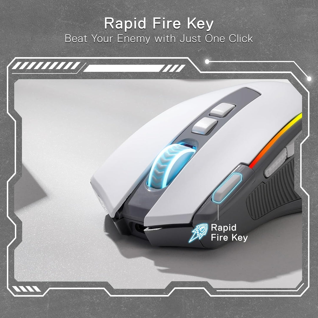 Redragon M612 PRO RGB Mouse para juegos, ratón óptico con cable\/in...