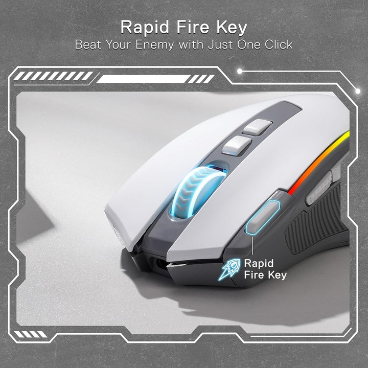 Redragon M612 PRO RGB Mouse para juegos, ratón óptico con cable\/in...