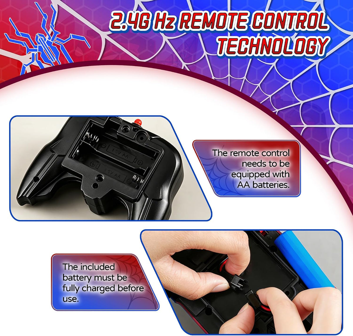 Spider - Automóvil de control remoto inspirado en cibernéticos