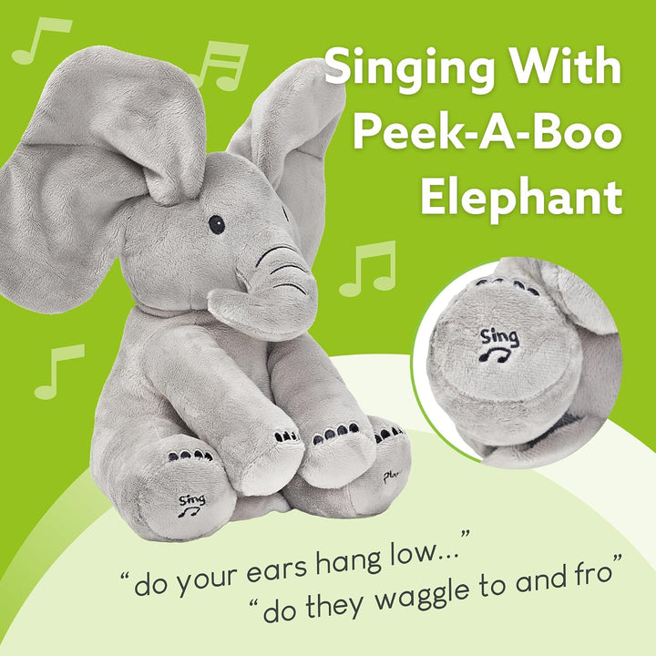 Tippi Peek a Boo Elefante de juguete \u2013 Peluche interactivo de...
