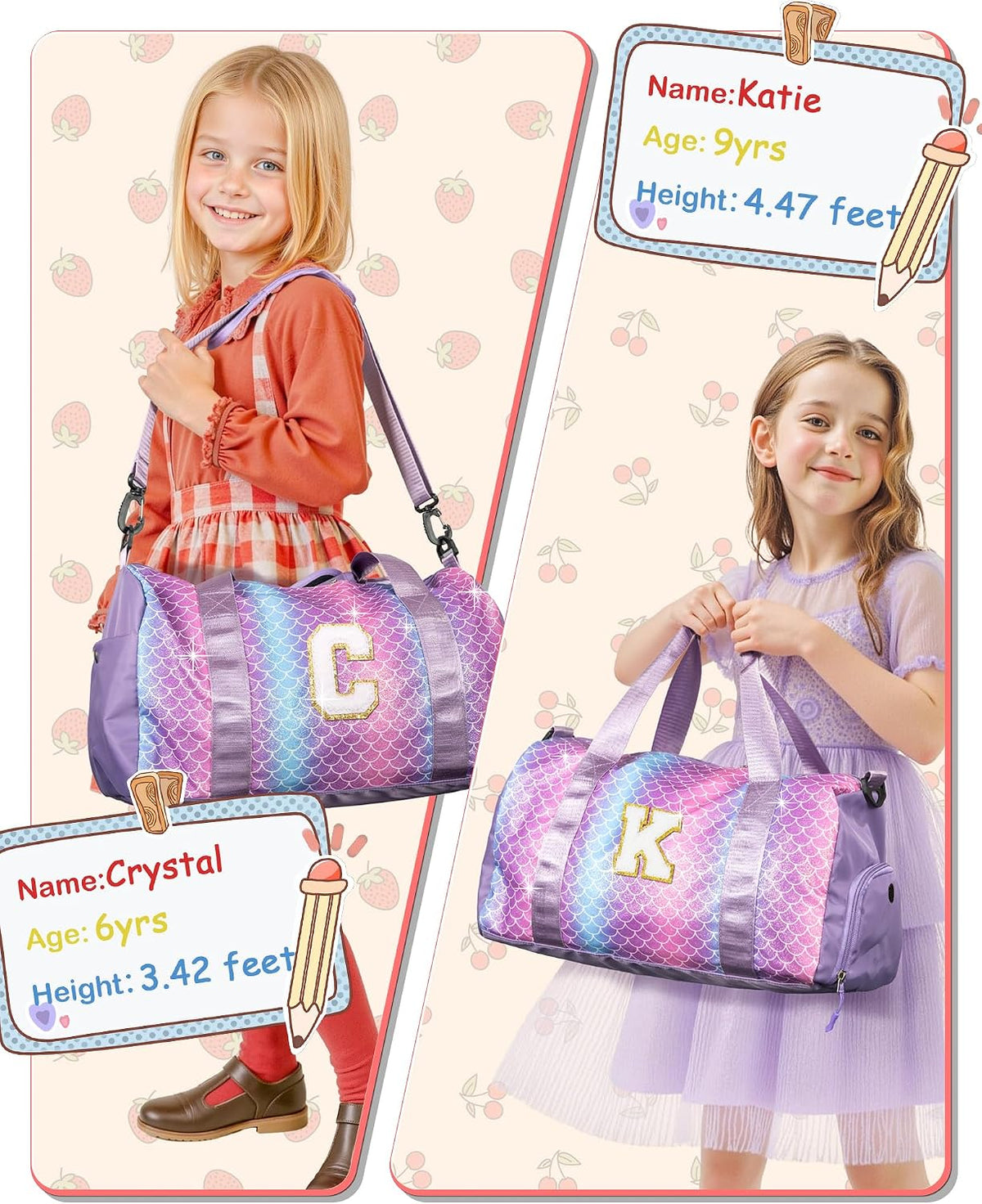 Regalos para niñas de 6 a 12 años, regalos para adolescentes, bolsa de gimnasio, bolsa de baile para niñas