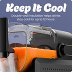 Iceman by Chefman Slush-Ease MAX - Máquina para granizar de 90 onzas, capacidad líquida de 64 onzas, máquina para preparar bebidas congeladas y máquina de granizado con 5 ajustes preestablecidos y pantalla LED, perfecta para margaritas congeladas