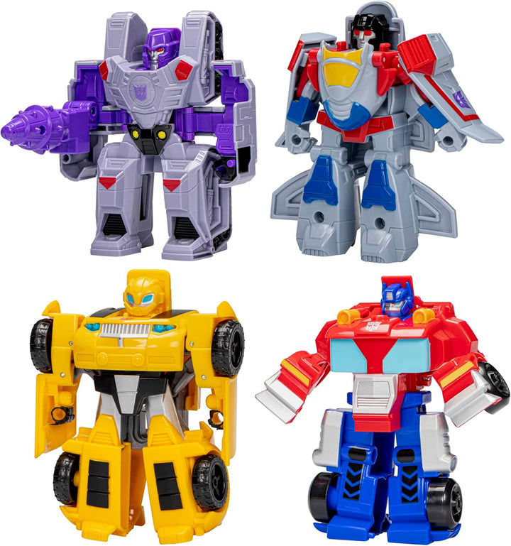 Juguetes Transformers Héroes vs Villanos Paquete de 4, Figuras de A...