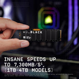 WD_BLACK SSD NVMe SN850X de 1 TB con disipador de calor - M.2 2280,...