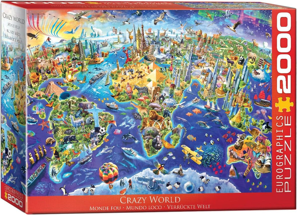 EuroGraphics (EURHR Crazy World - Rompecabezas de 2000 piezas de 2000 piezas (8220-5343))
