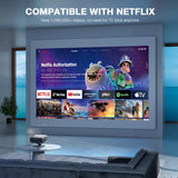 [Aplicación con licencia oficial y 2500 ANSI] Proyector 4K con WiFi...