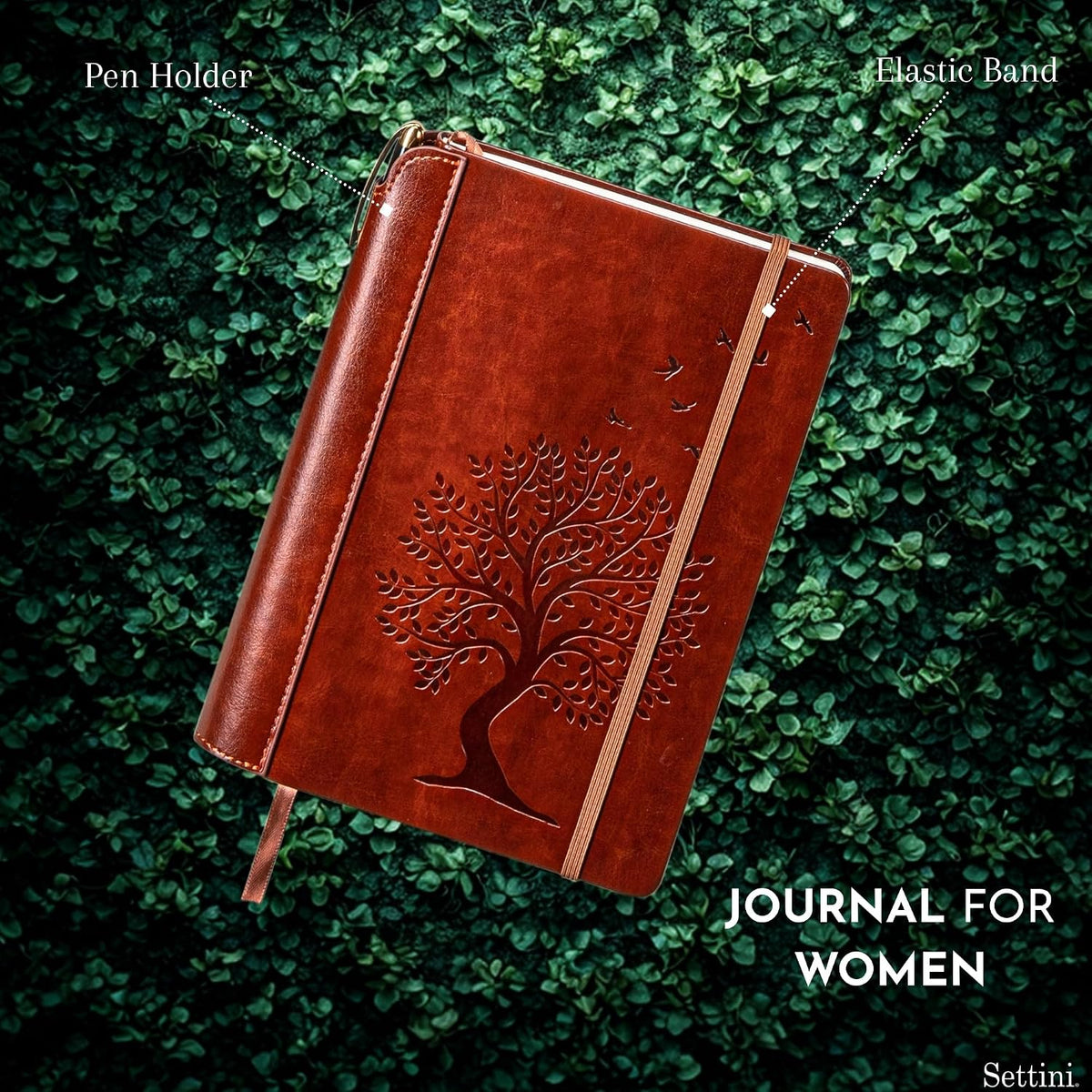 Diario del árbol de la vida para mujeres y hombres, juego de cuero