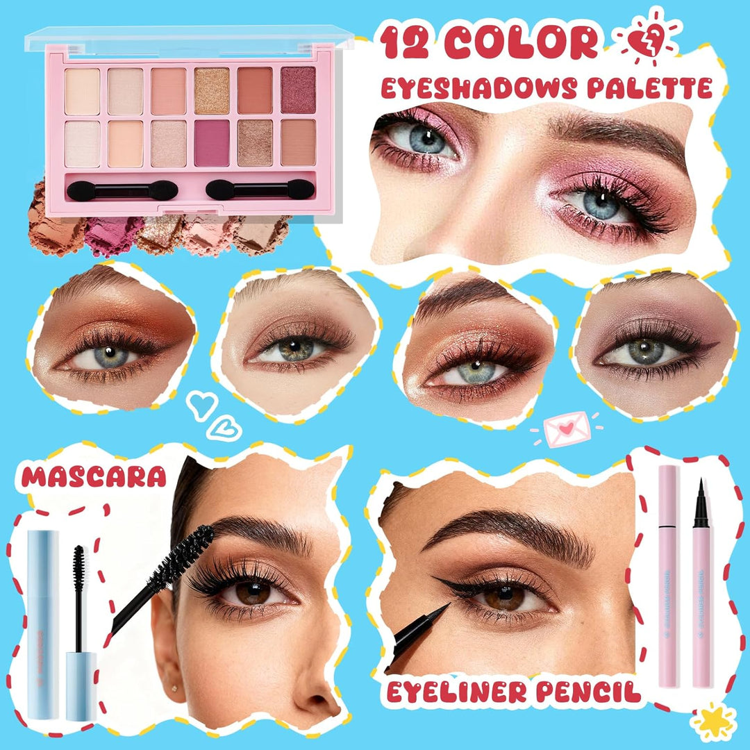 Color Nymph Kit de maquillaje todo en uno para adolescentes y niñas...