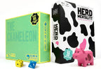 The Chameleon + Herd Mentality | Paquete galardonado de juego familiar y de fiesta para adultos, adolescentes y niños | Divertidos juegos de farol y adivinanzas para la noche de juegos | Incluye