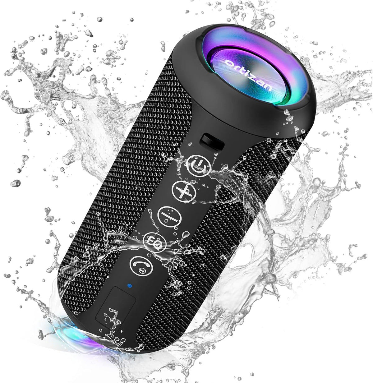 Ortizan - Parlante Bluetooth 5.3, inalámbrico, impermeable IPX7, so...