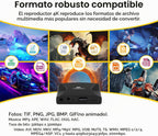 ACEMAX Reproductor multimedia de señalización digital 4K: reproducción automática y video USB, no necesita WiFi, soporta USB de hasta 8 TB y MicroSD de 1 TB, reproductor multimedia HDMI 4K H.265 para pantallas de TV