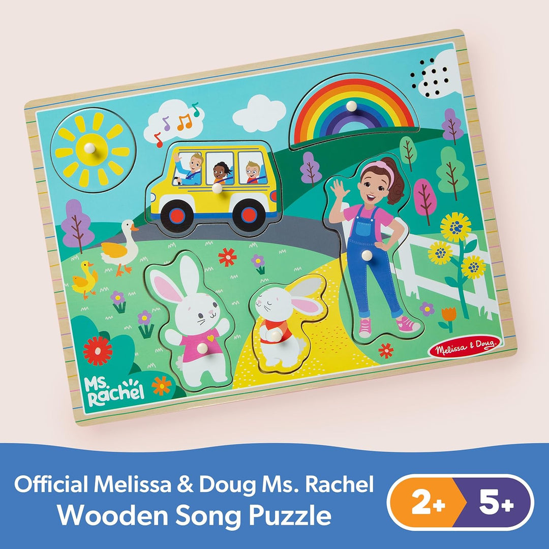 Melissa Doug Ms Rachel - Rompecabezas de Clavijas
