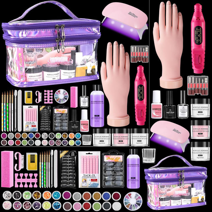 Kit de uñas para principiantes con todo: juego profesional de uñas...