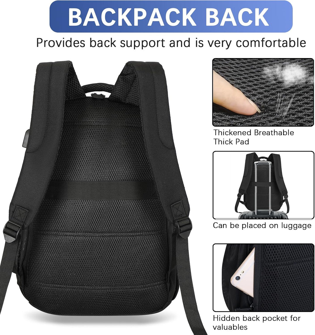 LARIPOP - Mochila para laptop de viaje de 15.6 pulgadas, mochila pa...