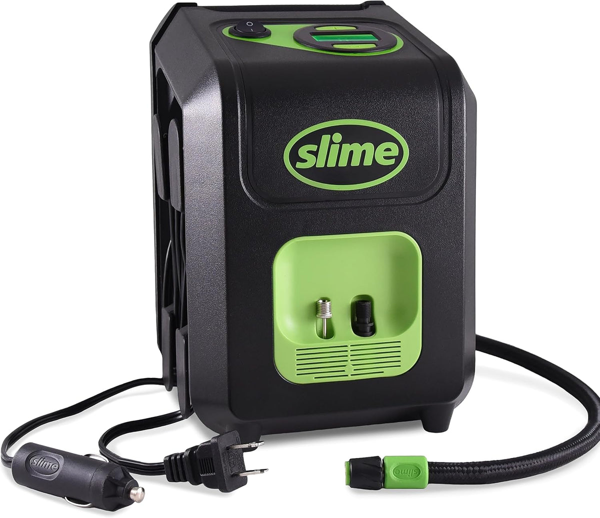Slime 40052 Inflador de neumáticos, enchufe portátil para automóvil...