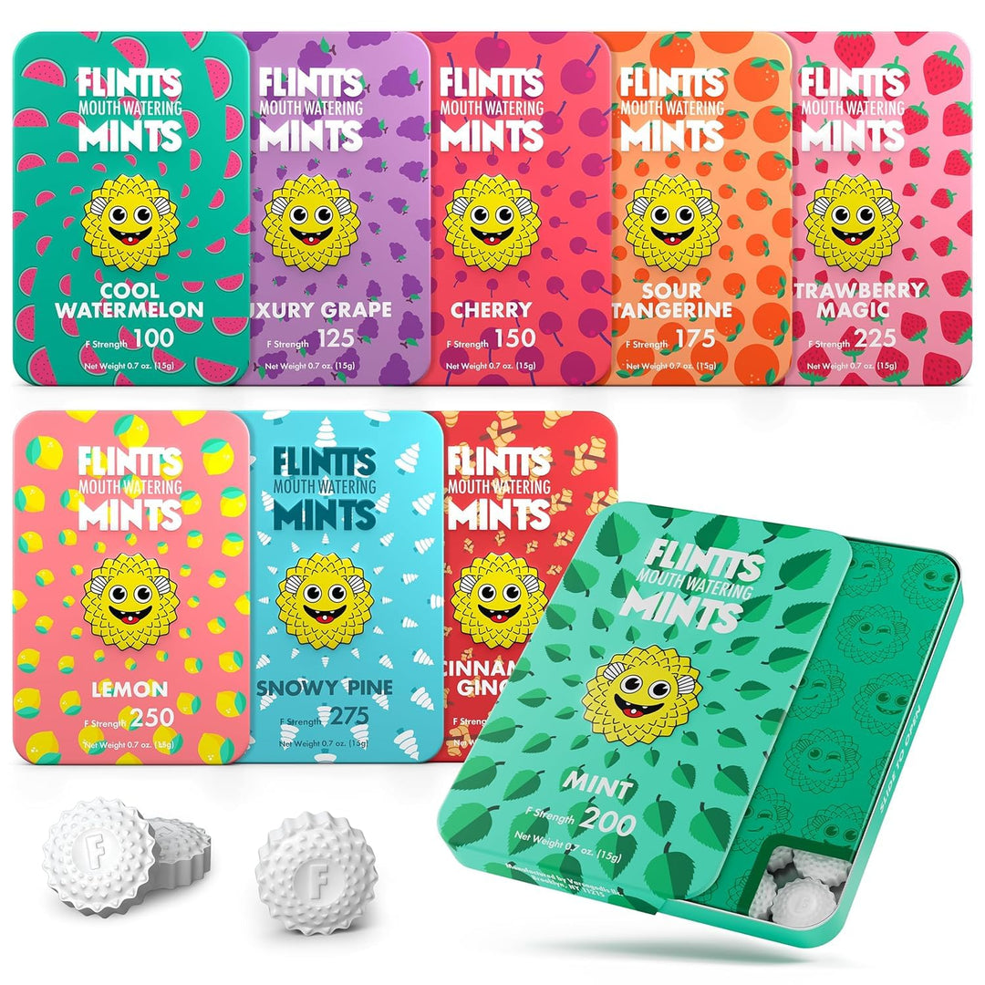 Flintts Mints Full House - Mentas deliciosas sin azúcar para alivio...