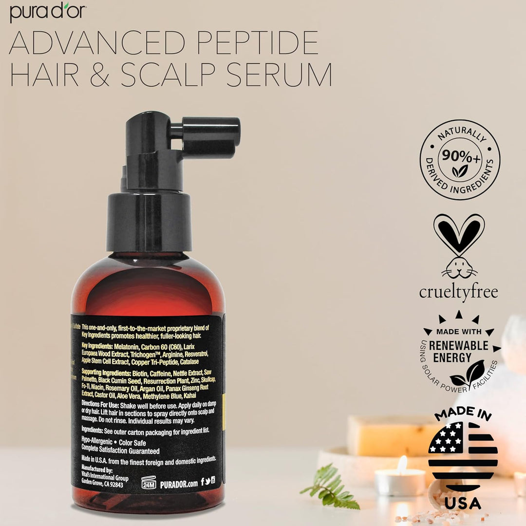 PURA D'OR Advanced Hair &amp; Scalp Serum 3.38 oz \u2013 Tratam...